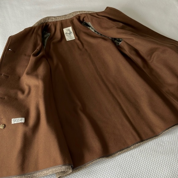 Vintage 60’s Tweed Coat‎ M. Liman Co. Penguin Fashions Brown Tan Size Various - Picture 10 of 16